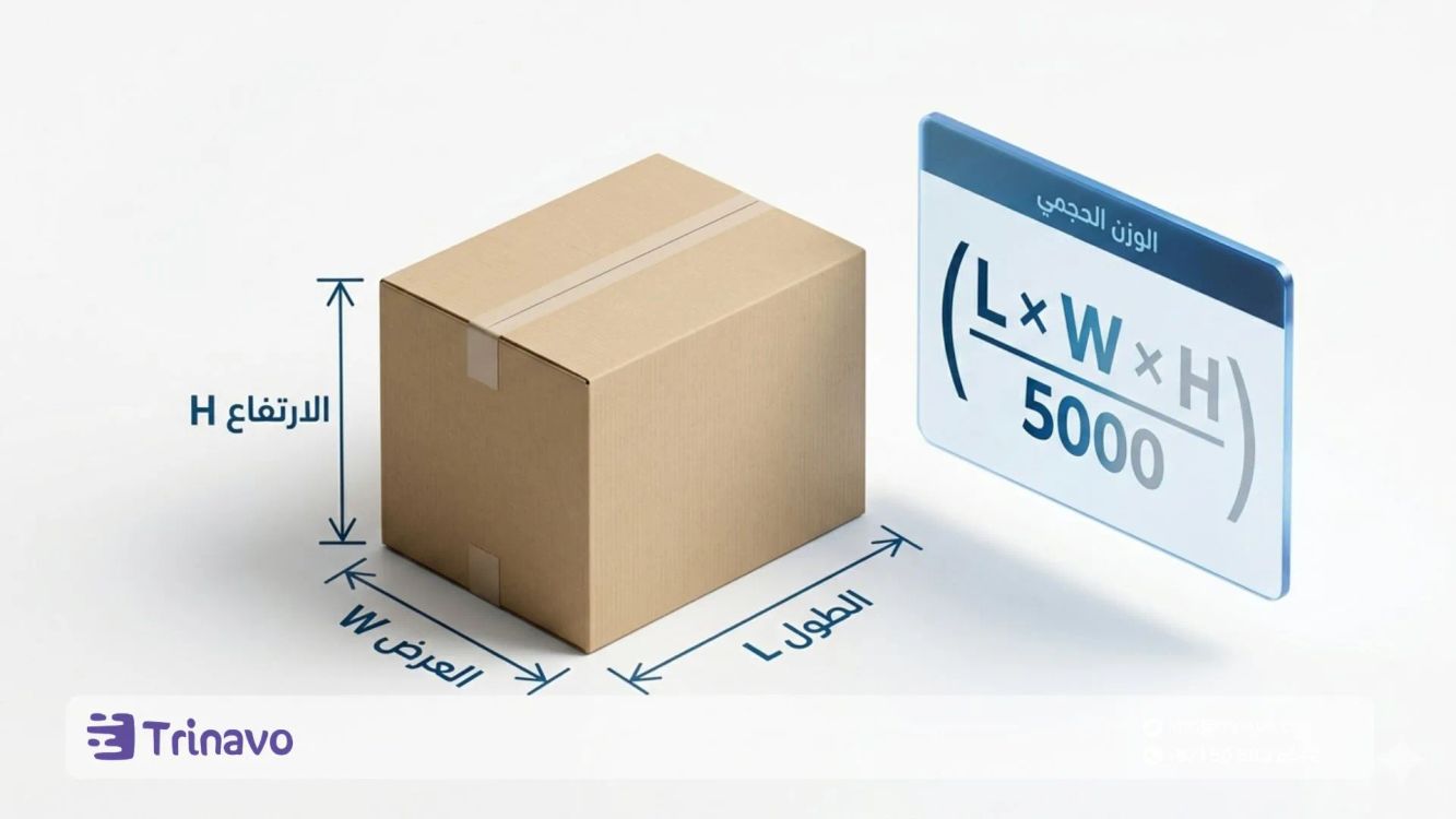 كيف يتم حساب الوزن الحجمي للتوصيل في التجارة الإلكترونية؟
