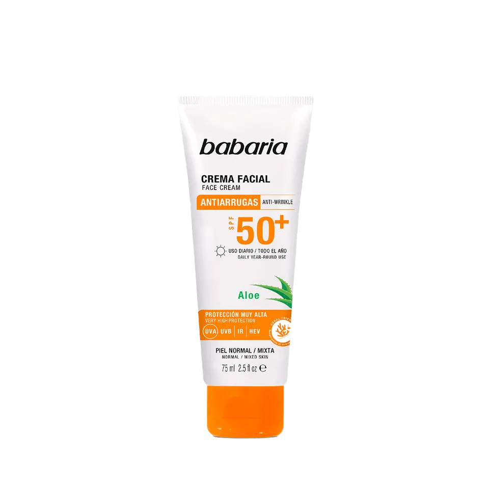 باباريا كريم الوجه بالصبار 75 مل SPF50+