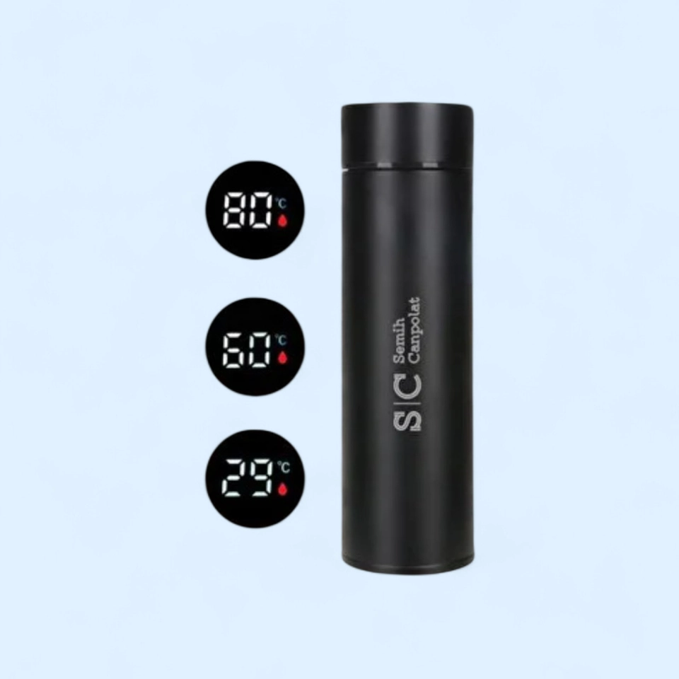 كوب لومينا الذكي – حافظ للحرارة مع شاشة رقمية LED (500 مل)