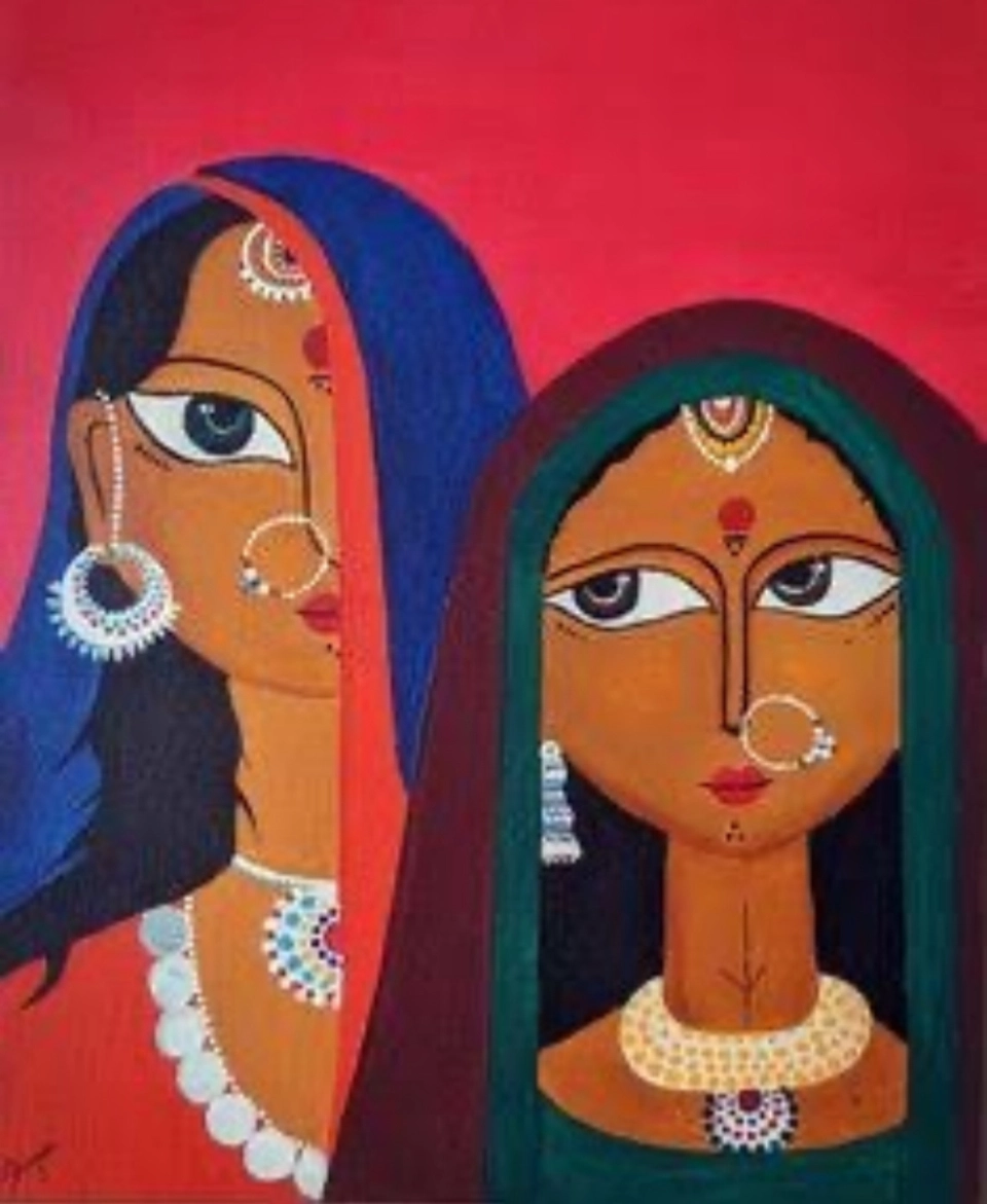 تصميم لوحة رسم 🎨 من طراز 🇮🇳 الهندي 