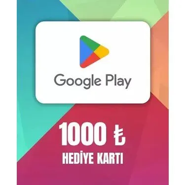بطاقة غوغل بلاي 1000 ليرة تركية
