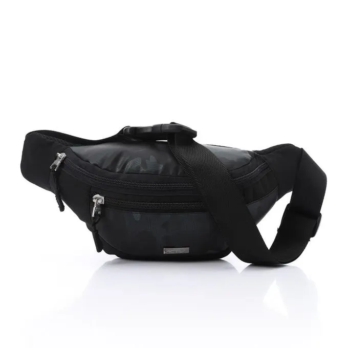 Zipper Waist Bag - Black 