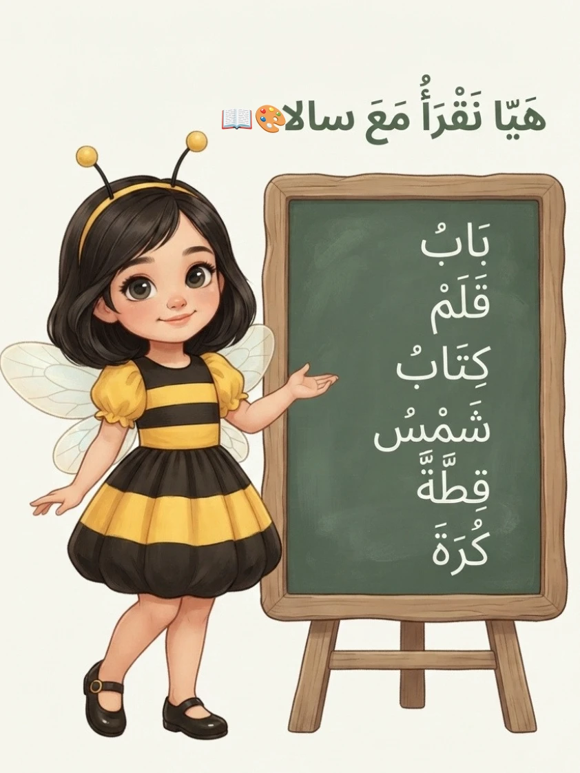 الكتاب الثالث(المستوى الاول) : هيا نقرأ مع سالا  🎨📖