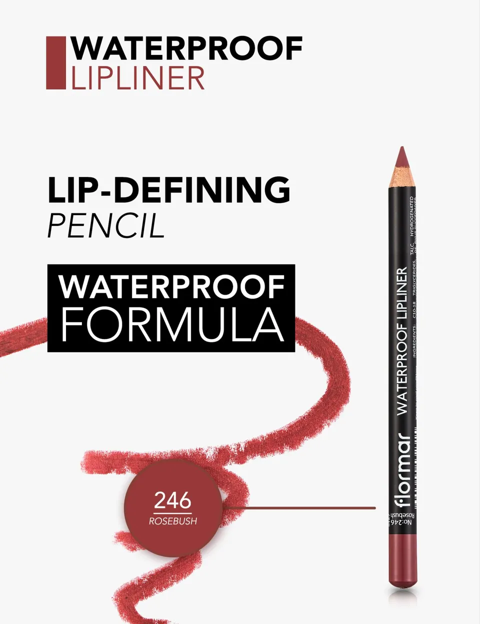 Flormar waterproof lipliner محدد شفاه 246