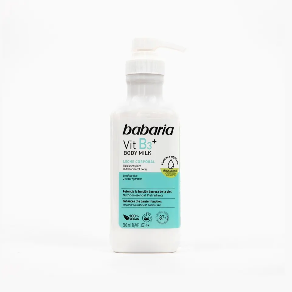 باباريا حليب الجسم فيتامين ب3 500 مل