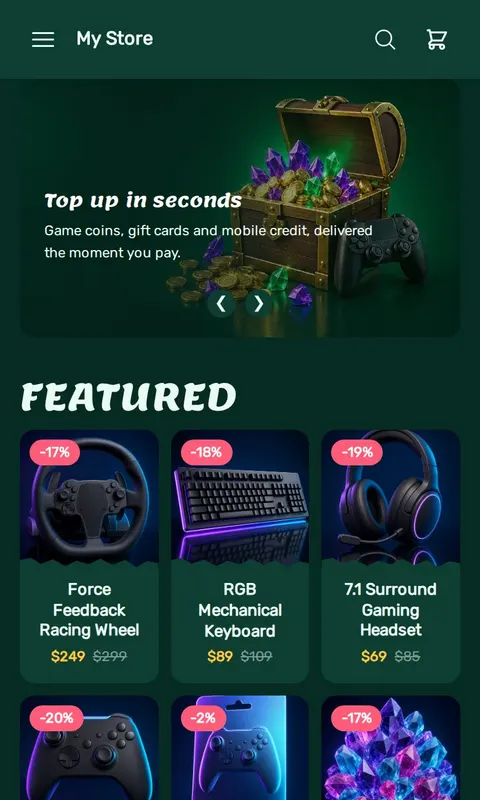 Kanz - Gaming store template