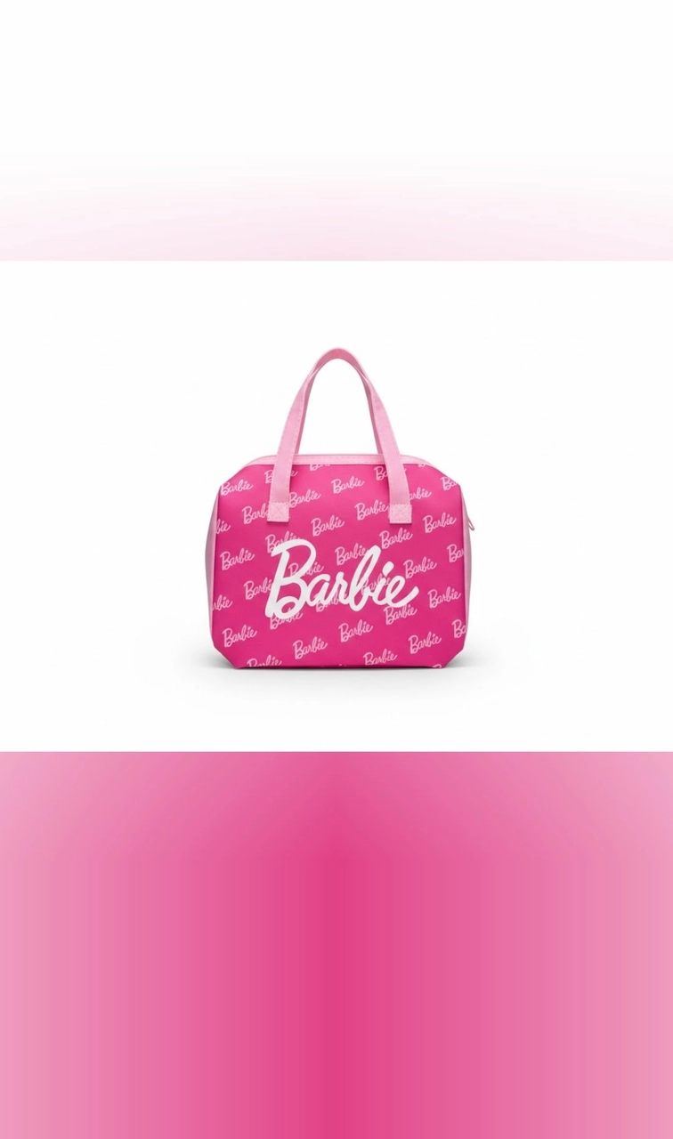 حقيبة باربي وردية بمقبض علوي – Barbie