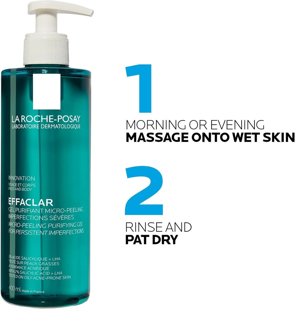 La Roche-Posay Effaclar Micropeeling Cleansing Gel with Salicylic Acid For Oily Skin 400 ml