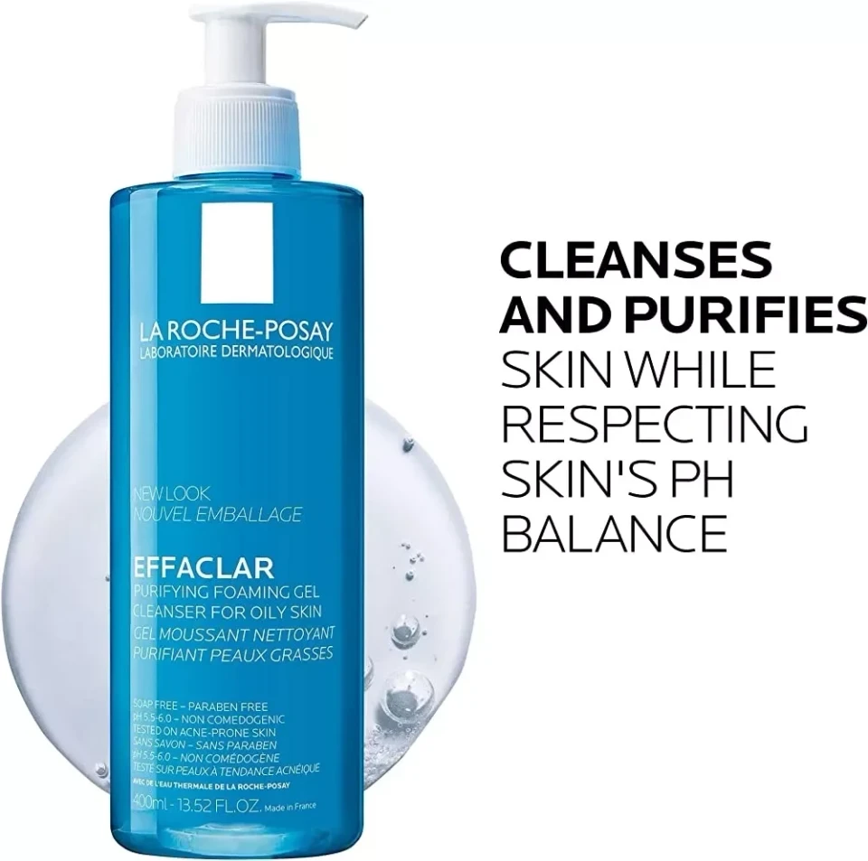 La Roche-Posay Effaclar Purifying Foaming Gel Cleanser for Oily Skin 400mL
