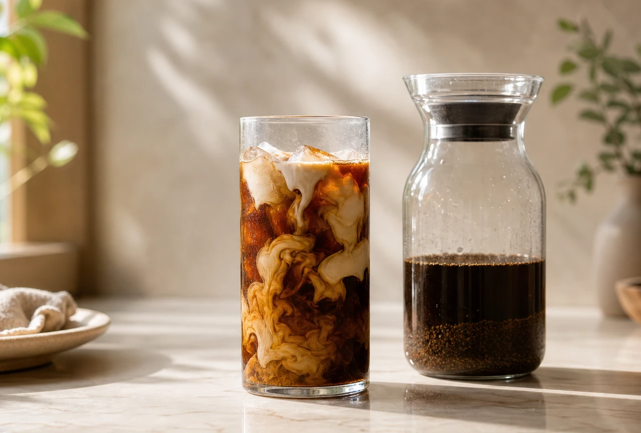القهوة الباردة في البيت بأربع خطوات سهلة