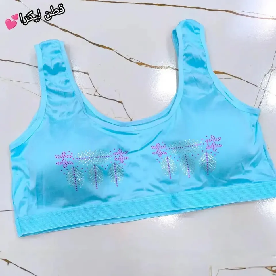 ستيانة قطن ليكرا حشوة عادي💕