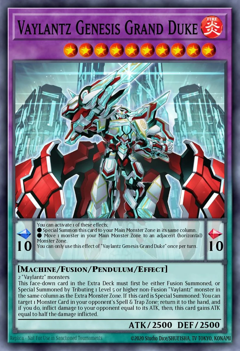 Vaylantz Genesis Grand Duke - TAMA-EN010 - Super Rare - 1st Edition