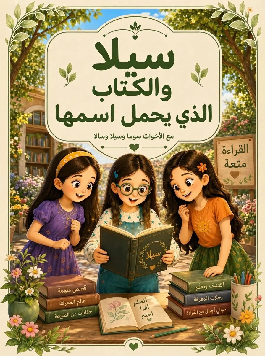 📚 الكتاب الرابع  : سيلا والكتاب الذي يحمل اسمها من سلسلة حكايات سوما وسيلا وسالا 