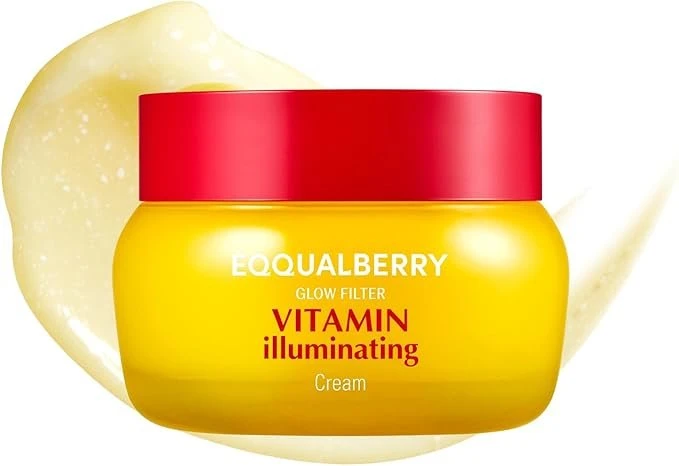 EQQUALBERRY Vitamin Illuminating Cream 50 ml – Brightening Face & Body Moisturiser with Niacinamide, Tranexamic Acid & Vitamin C, Lightweight Hydration & Skin Tone Support