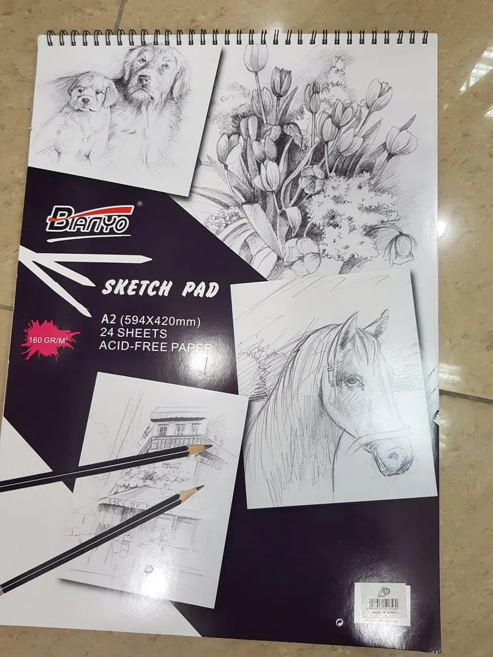 بيانيو دفتر للرسم A2