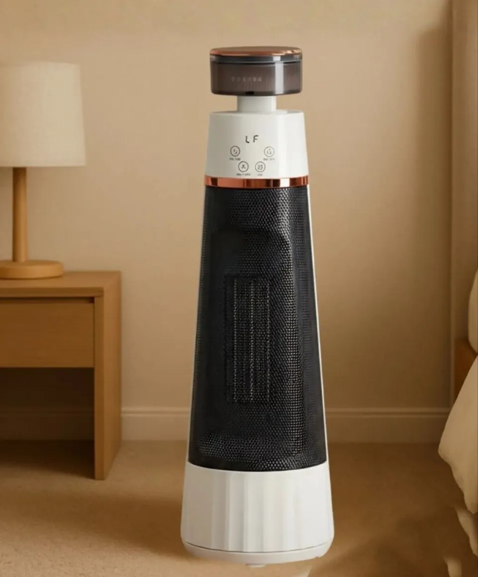 مدفأة فان عمودية مع مبخرة