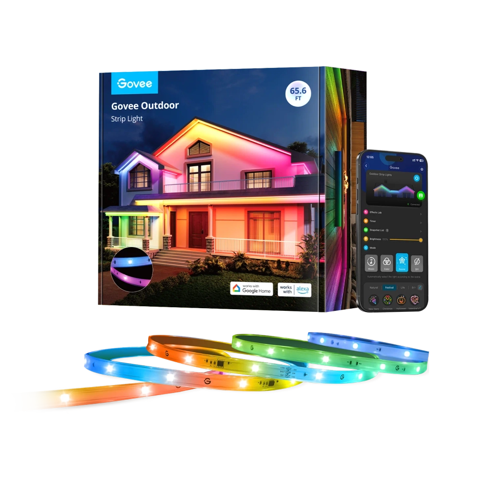 Govee Wi-Fi RGBIC Outdoor Strip Lights