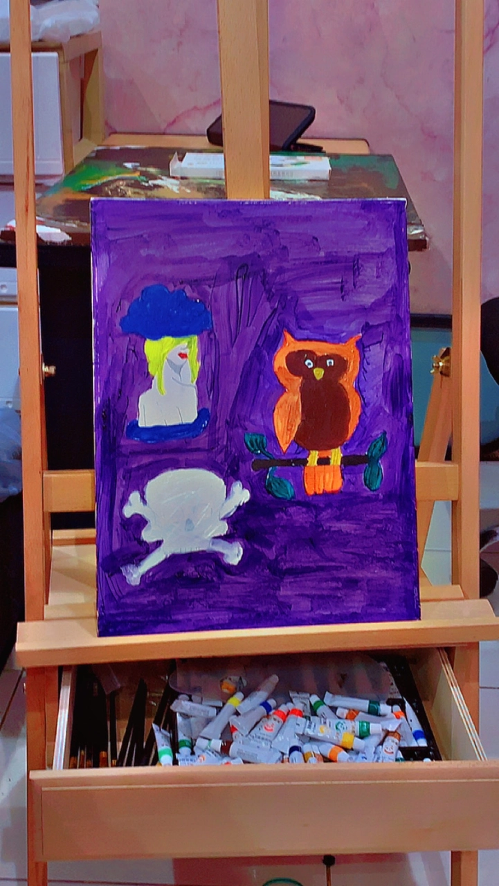 🎨 رسم بومة 🦉 للتأمل 