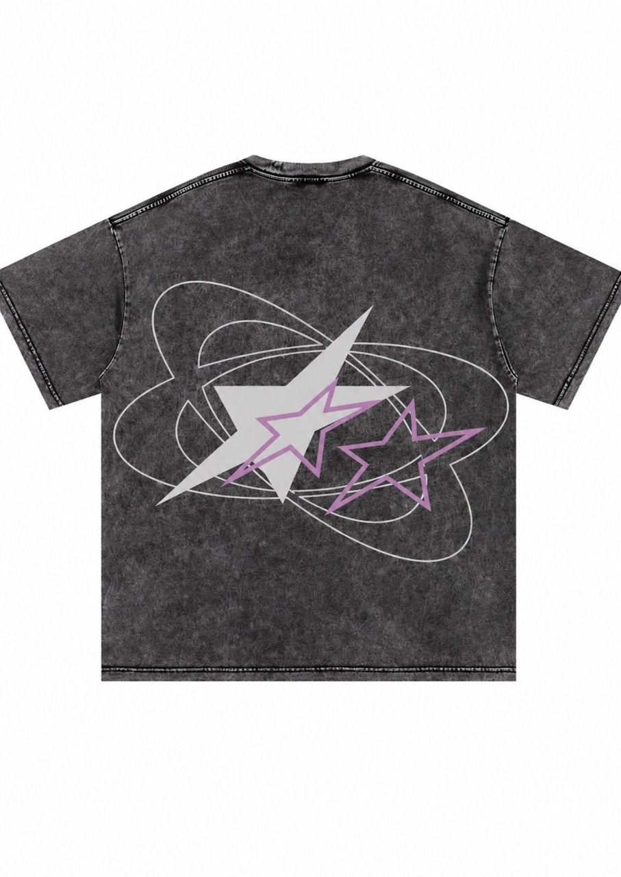New logo design stone grey oversized fit