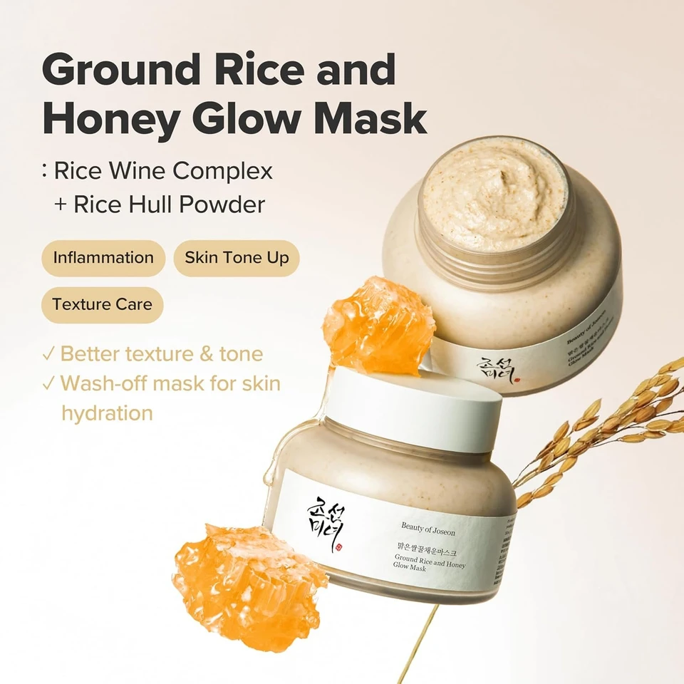 Beauty of Joseon Ground Rice and Honey Glow Mask Pore Sebum Care for Dry Sensitive Skin Korean Skin Care 150ml