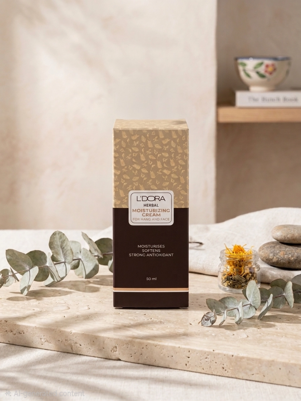 L 'DORA HERBAL Moisturizing cream FOR Hand and Face -كريم مرطب لليدين والوجه من لدورا