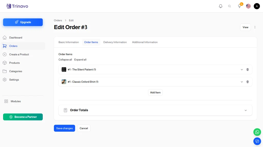 Order Items