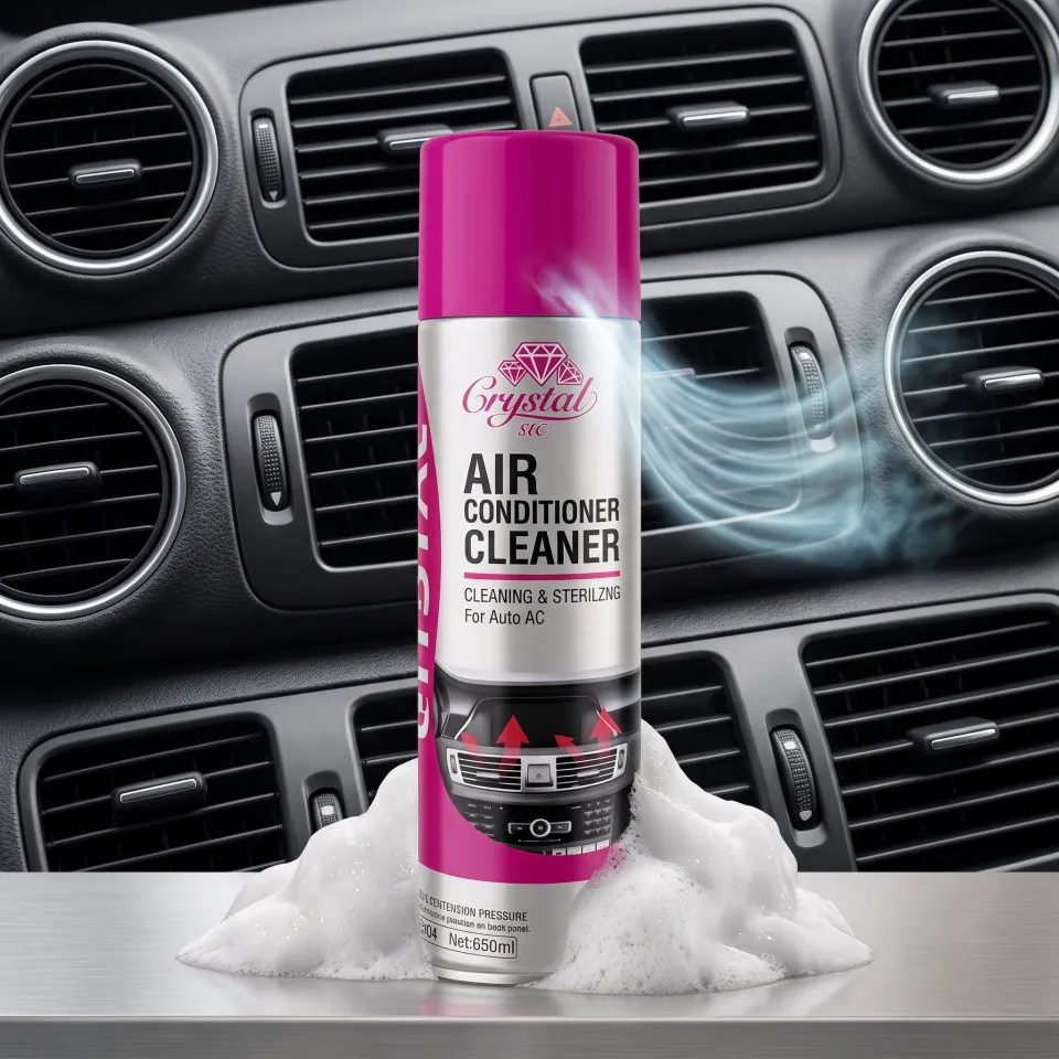 بخاخ منظف ومعقم مكيف السيارة كريستال (Crystal Air Conditioner Cleaner) - 500 مل