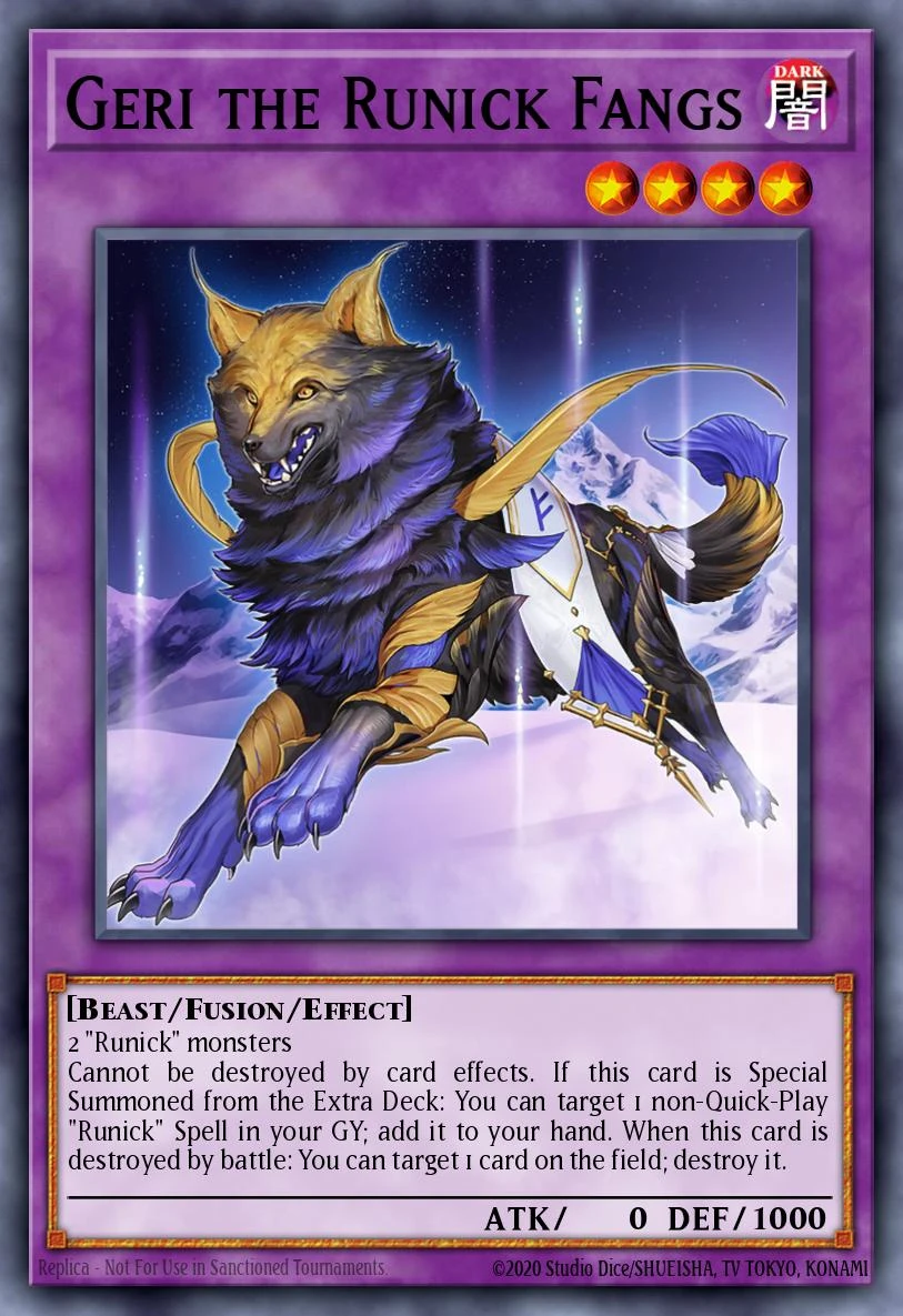 Geri the Runick Fangs - TAMA-EN039 - Super Rare - 1st Edition