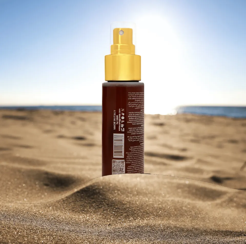 بخاخ واقي من الشمس للوجه والجسم بعامل حماية 50 من purevel