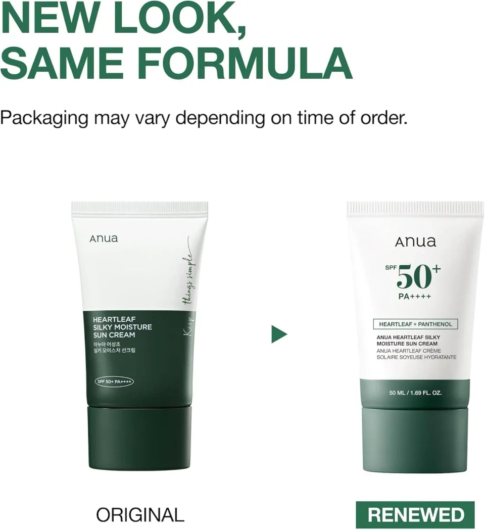 ANUA Heartleaf Silky Moisture Sun Cream 50ML