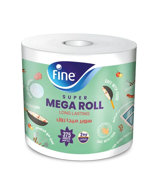 فاين ورق تنشيف طبقتين سوبرميجا 375قطعة