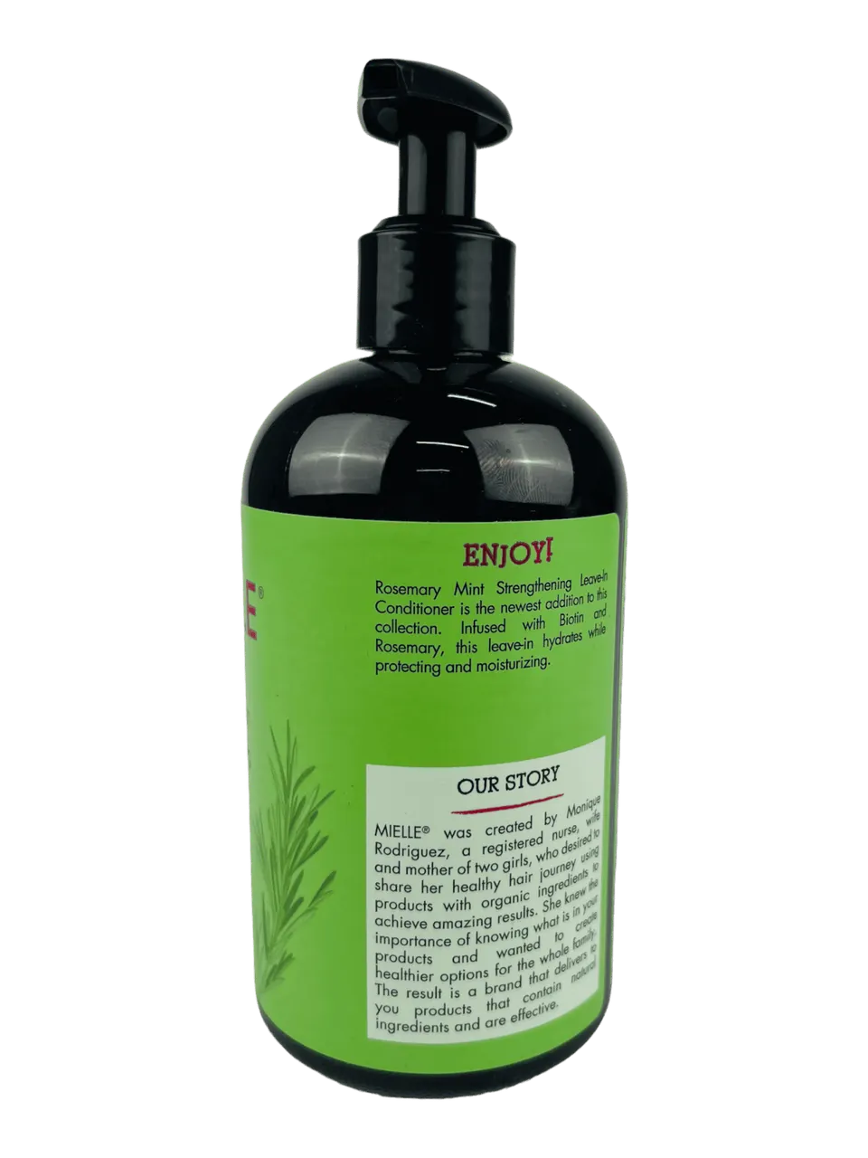 کۆندیشنەری بەهێزکەری Mielle Leave-In ڕۆزماری و نەعنا