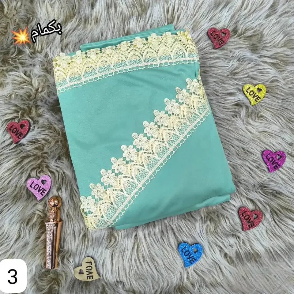 طقم صلاة كم نسائي جورسيه غير شفاف🎀💯