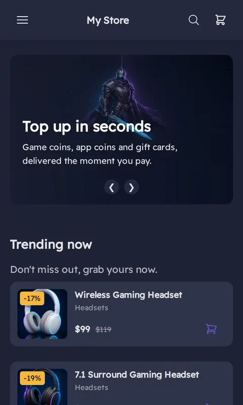 Pixel - Gaming store template