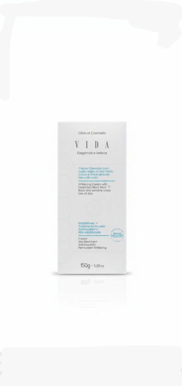 كريم تفتيح بالطين الأسود من البحر الميتVIDA Whitening Cream with Dead Sea Black Mud