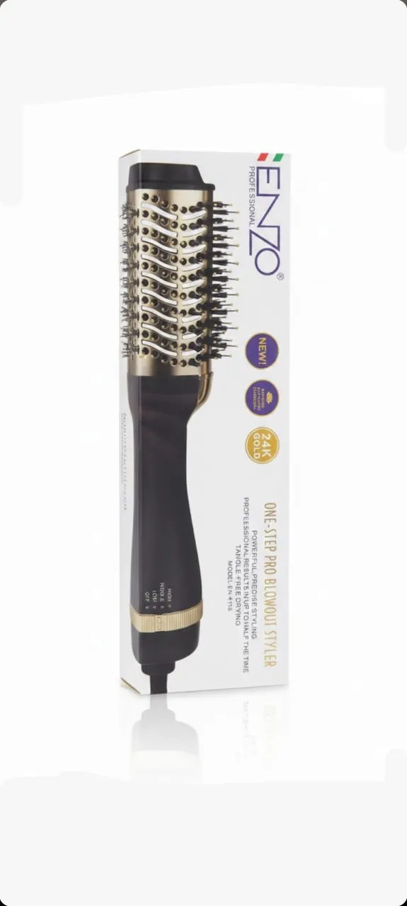 فرشاة تصفيف وتجفيف الشعر خطوة واحدة موديل EN-4116 من إنزوENZO Professional One-Step Pro Blowout Styler EN-4116