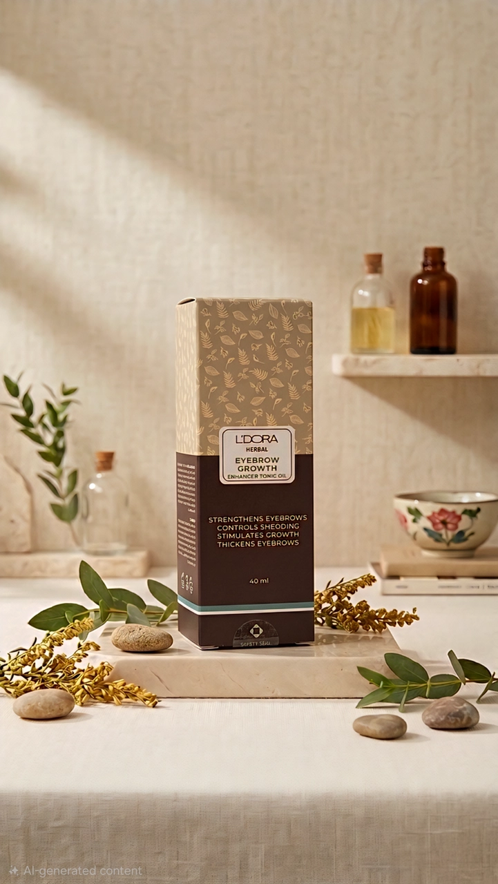 تونيك بالأعشاب لتقوية الحاجب من ليدورا -L'DORA Eyebrown Growth Enhancer Tonic Oil