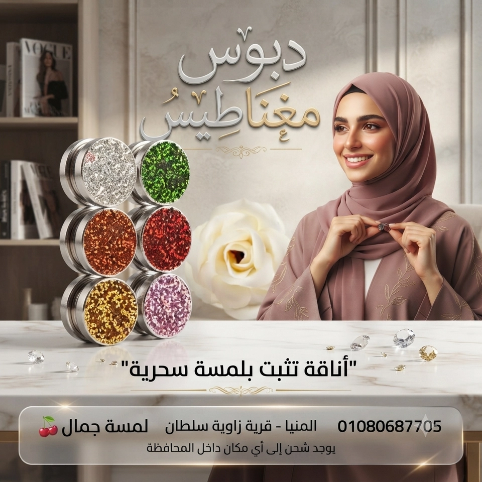 دبوس مغناطيس طرحه 