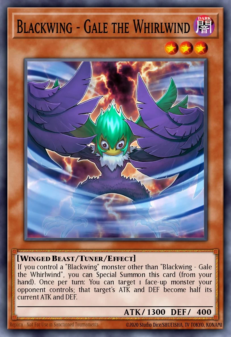 Blackwing - Gale the Whirlwind - PGL2-EN073 - Gold Rare - 1st Edition