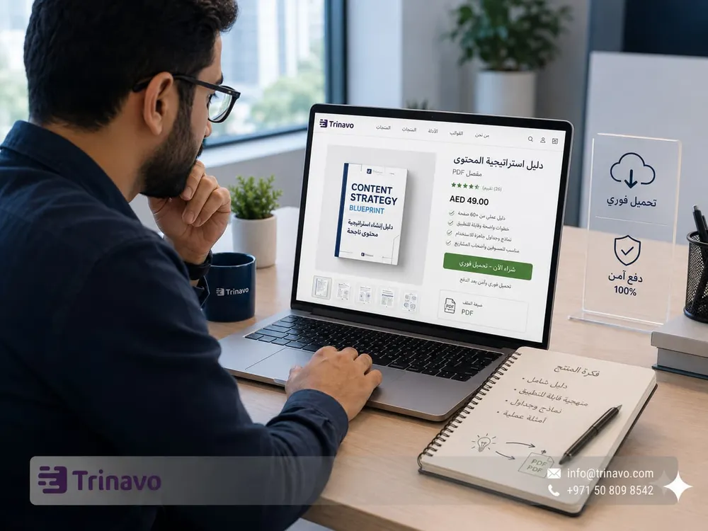 كيفية بيع المنتجات الرقمية على الانترنت: من فكرة بسيطة إلى متجر قابل للنمو