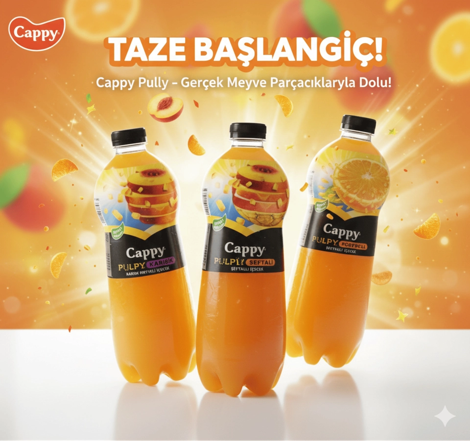 عصير cappy الطبيعي بالحبيبات