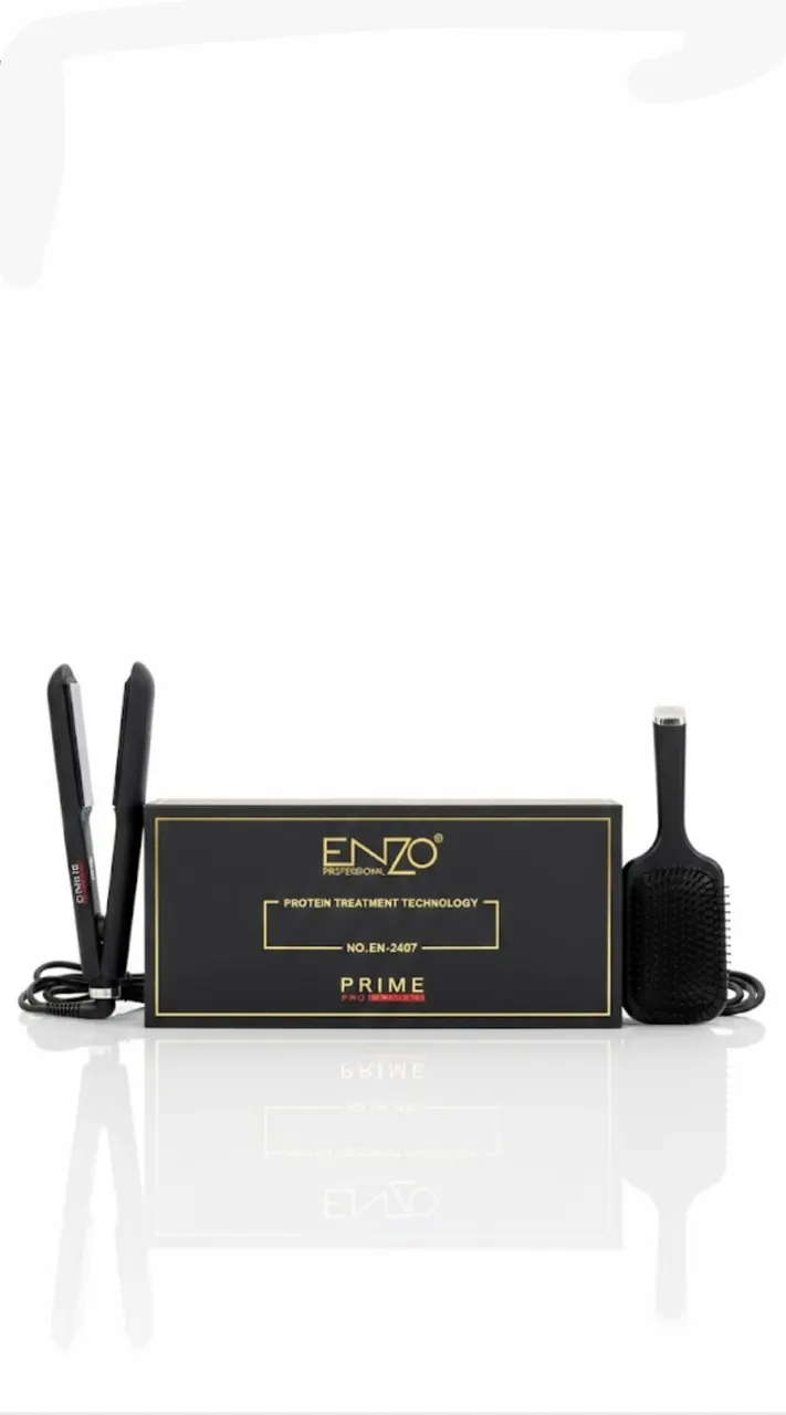 مكواة فرد الشعر برايم بروتين Prime Pro Extreme من إنزوENZO Professional Prime Pro Extreme Protein Treatment Technology – NO.EN-2407