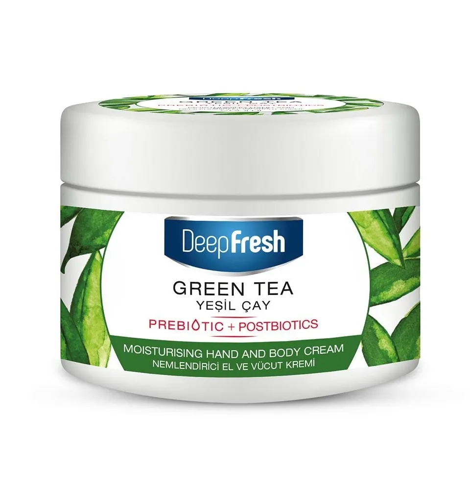 كريم ترطيب اليدين والجسم بالبروبيوتيك الشاي الأخضر (250 مل)