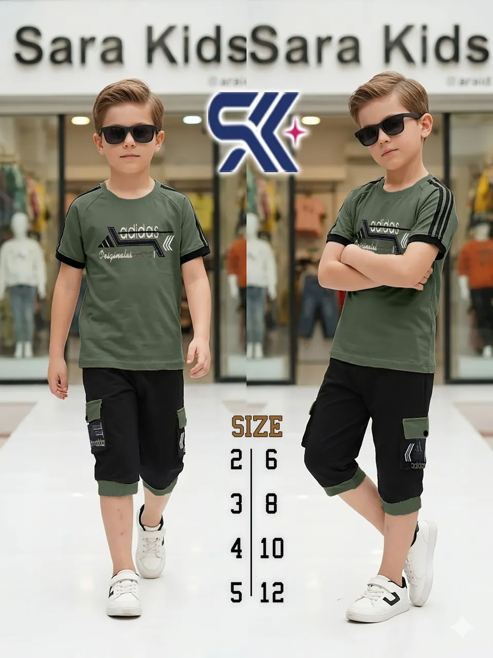 طقم البطل بطبعة أديداس 👕