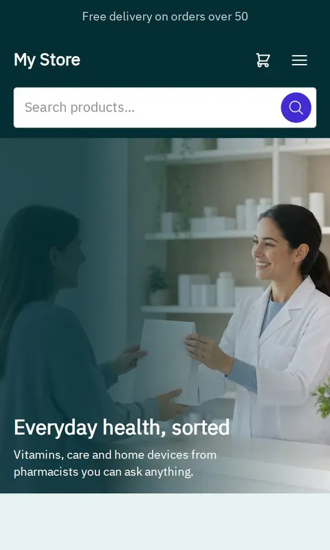 Afia - Pharmacy & Health store template