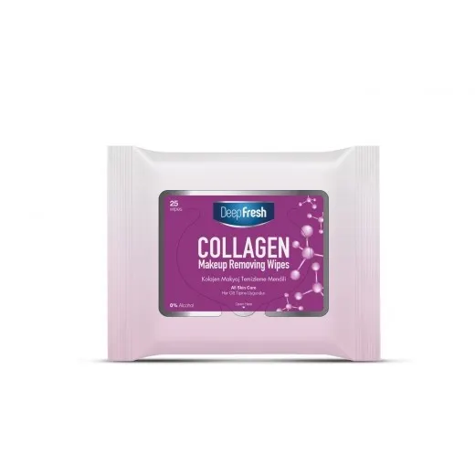 ديب فريش كولجين مزيل المكياج  ,25منديل