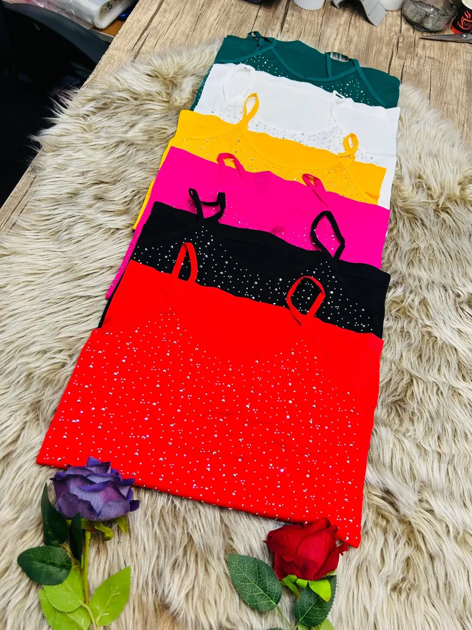 بروتيلة فل ليكرا كريستالي لامع الماس💎✨
