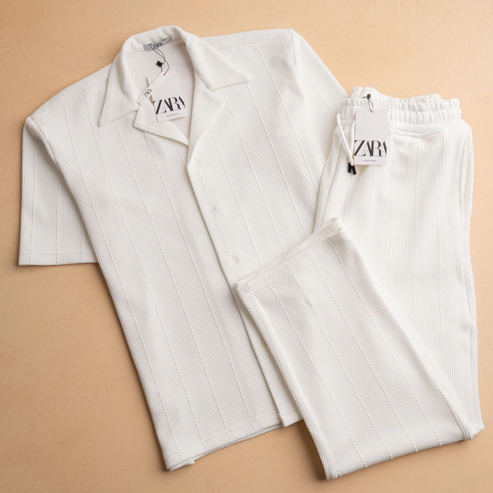 ZARA Jakar suit قميص وبنطلون PRE3