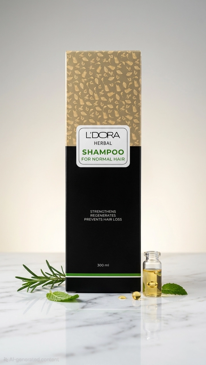 شامبو بالأعشاب للشعر العادي من لدورا - L'DORA Shampoo For Normal Hair