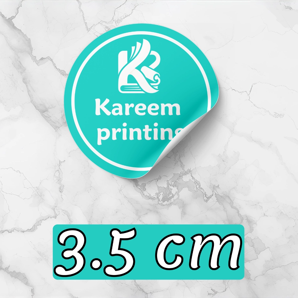 3.5cm round sticker